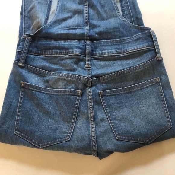 Madewell Kemp Mid Wash Skinny Overall Jeans - Picture 6 of 9